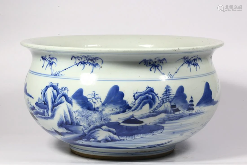 A CHINESE BLUE AND WHITE â€˜LANDSCAPEâ€™ …