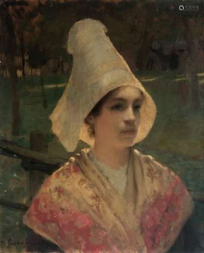 Jean Paul SINIBALDI (1857 1909). Femme à la coiffe…