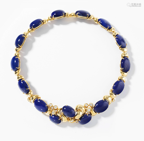 *Lapislazuli-Brillant-Collier