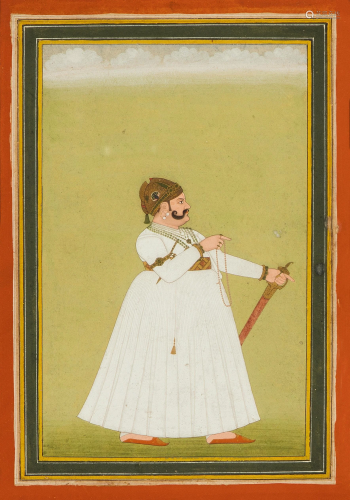 Portrait von Maharaja Madho Singh