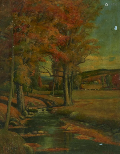 Joseph Henry Sharp Landscape Oil on Canvas