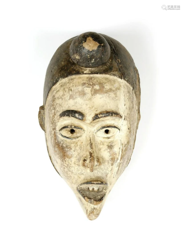 Arte africana White mask, Kongo-Yombe D.R. Con…