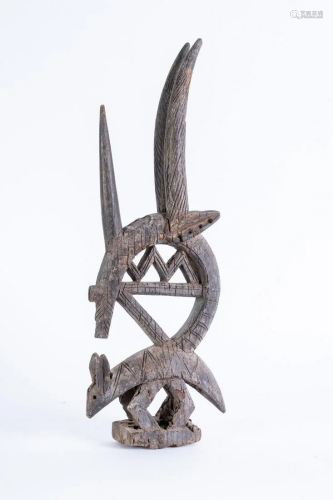 Arte africana Zoomorphic crest chiwara so…
