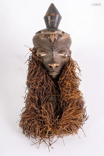 Arte africana Mbuya mask, PendeR.D..Congo.