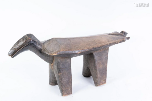 Arte africana Zooomorphic stool, Bamana (?…