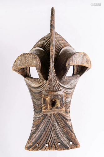 Arte africana Monumental Kifwebe Mask, So…