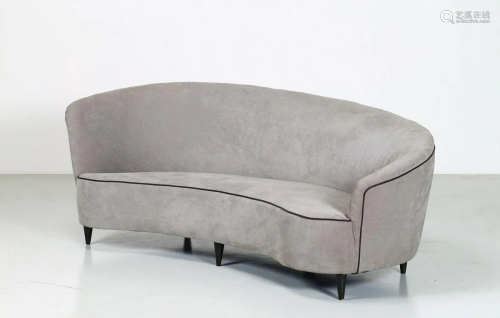MANIFATTURA ITALIANA Curved sofa.