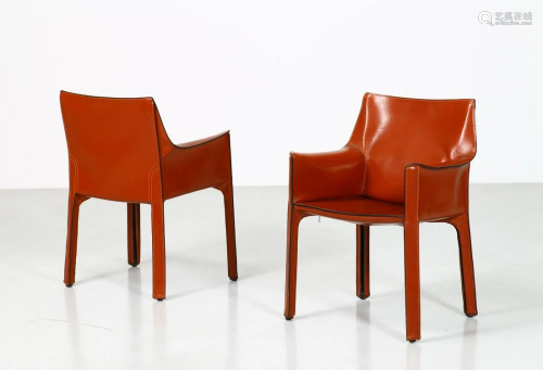 MARIO BELLINI Pair of armchairs (2).