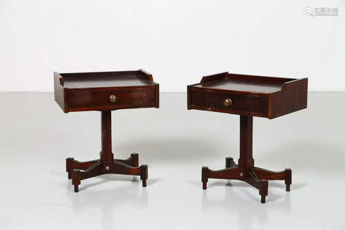 CLAUDIO SALOCCHI Pair of bedside tables.