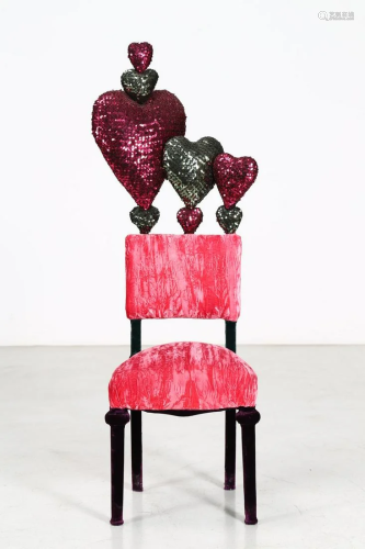 CARLA TOLOMEO Heart chair.