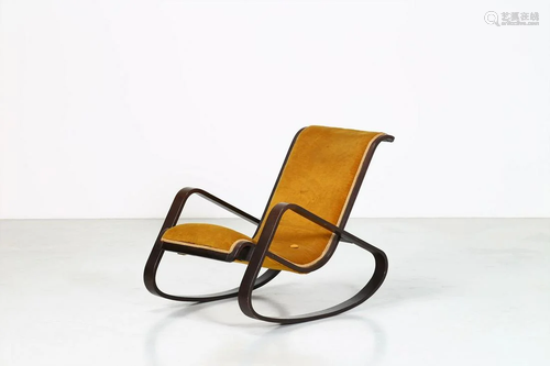 LUIGI CRASSEVIG Rocking armchair.