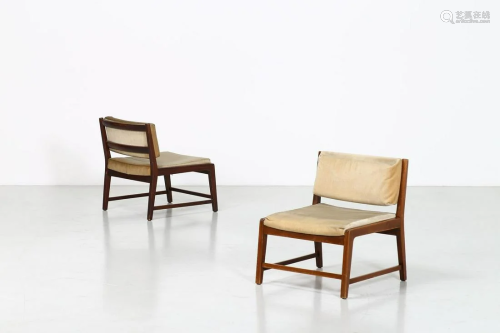 MANIFATTURA ITALIANA Pair of chairs (2).