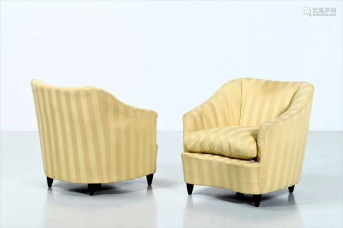 GIO PONTI Pair of armchairs (2).
