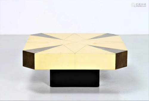 ALDO TURA (In the style of.) Coffee table.