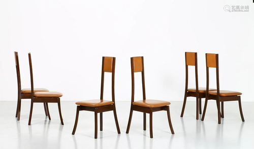 ANGELO MANGIAROTTI Six chairs (6).