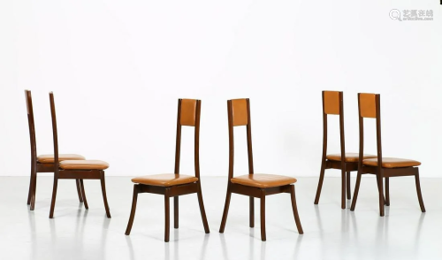 ANGELO MANGIAROTTI Six chairs (6).