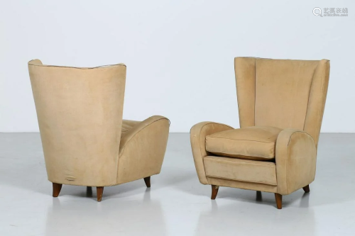 PAOLO BUFFA (Atributed to.) Pair of armchairs (2).