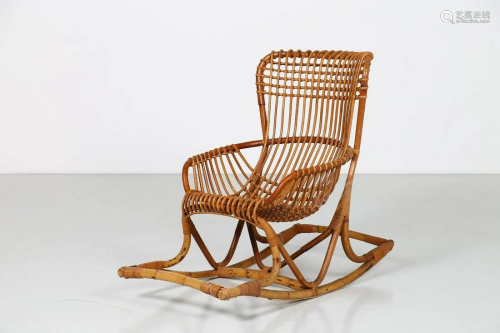 MANIFATTURA ITALIANA Rocking chair.