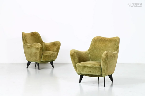 GUGLIELMO VERONESI Pair of armchairs (2).