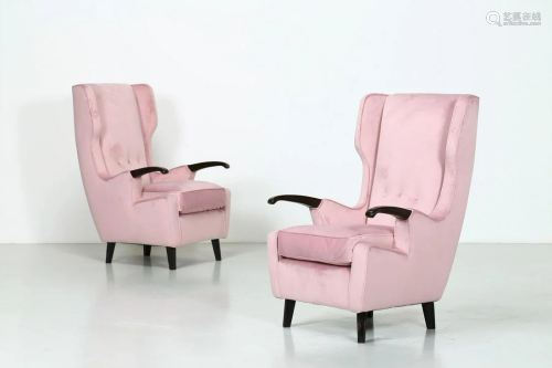 PIER LUIGI COLLI Pair of armchairs (2).