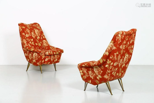 ISA BERGAMO Pair of armchairs (2).