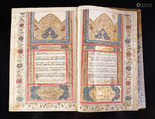 Arte Islamica A 19th century Kashmiri Quran .