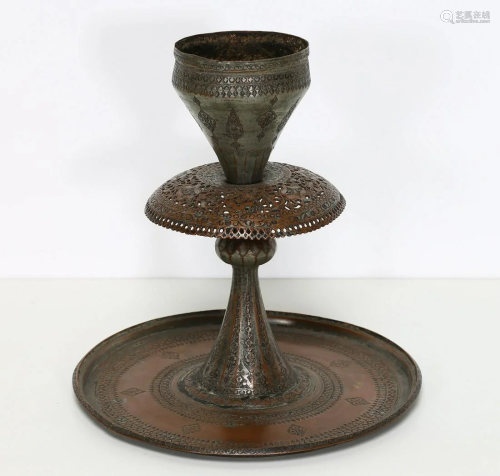 Arte Islamica A Safavid tinned copper metalwork with