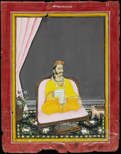 Arte Indiana A portrait of a nobleman India, early