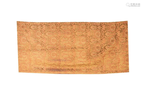 Arte Islamica A silk and silk velvet textile decorated