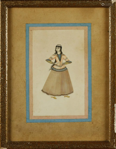 Arte Islamica An early Qajar painting of a woman I…