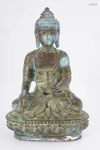 CHINESE QING BRONZE BUDDHA