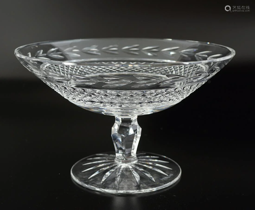 19TH-CENTURY CRYSTAL TAZZA