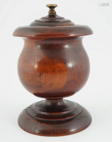 REGENCY TREEN URN AND COVER