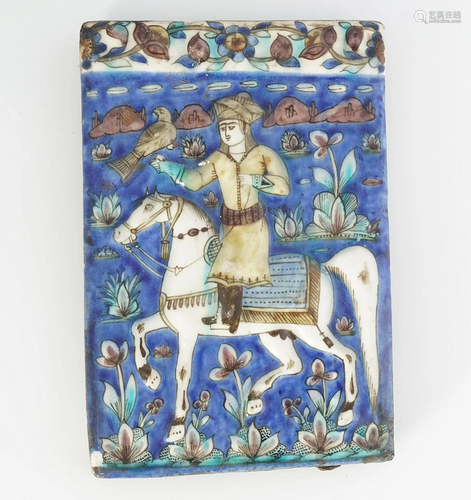 EARLY OTTOMAN IZNIK POTTERY TILE