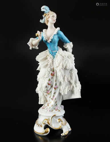 19TH-CENTURY GERMAN PORCELAIN FIGURE