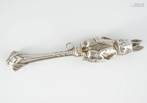 BUGS BUNNY STERLING SILVER RATTLER