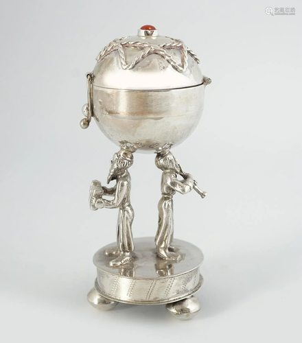 RUSSIAN SILVER SPICE GLOBE