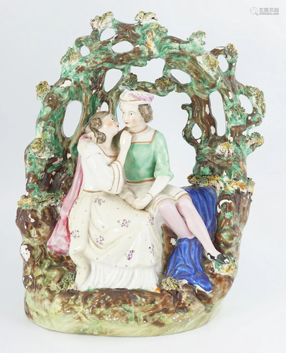 EARLY STAFFORDSHIRE PEARLWARE GROUP