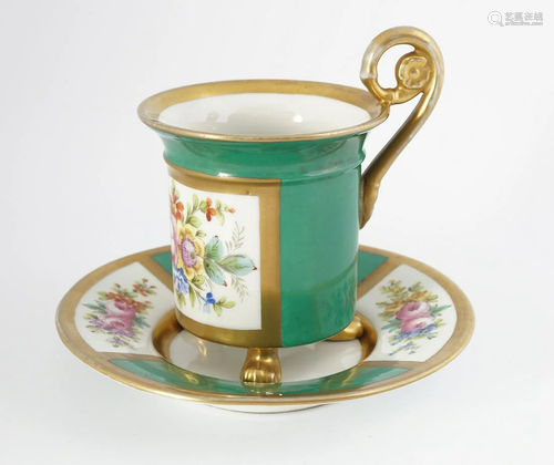 19TH-CENTURY PORCELAIN CABINET CUP & …