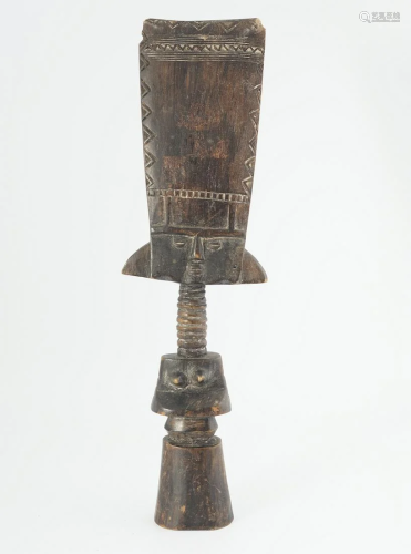 EARLY AFRICAN CARVED WOOD TRIBAL FERTILITY DOLL