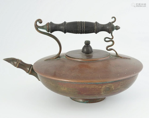 EDWARDIAN COPPER KETTLE