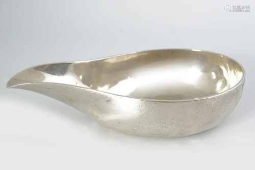 SILVER PAP SAUCE BOAT