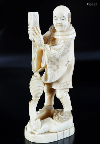 19TH-CENTURY JAPANESE CARVED IVORY FIG…