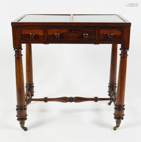 RARE 19TH-CENTURY ROSEWOOD COLLECTOR'S T…