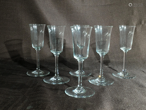 Baccarat Crystal Glasses - Set of Six