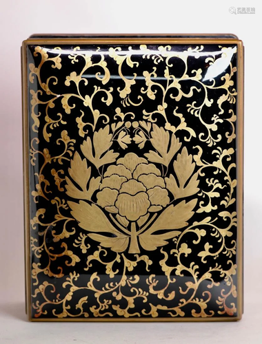 Japanese Gold Lacquer on Black Box