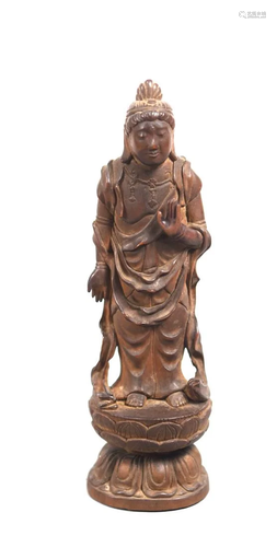 Chinese Boxwood Carving of Kuanyin