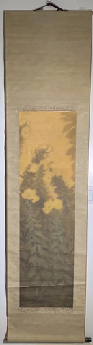 Japanese Nihonga School Scroll Painting - Floral