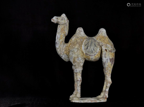 Chinese Han Pottery Camel - Standing