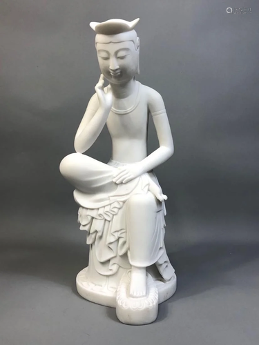 Japanese White Marble Kuanyin